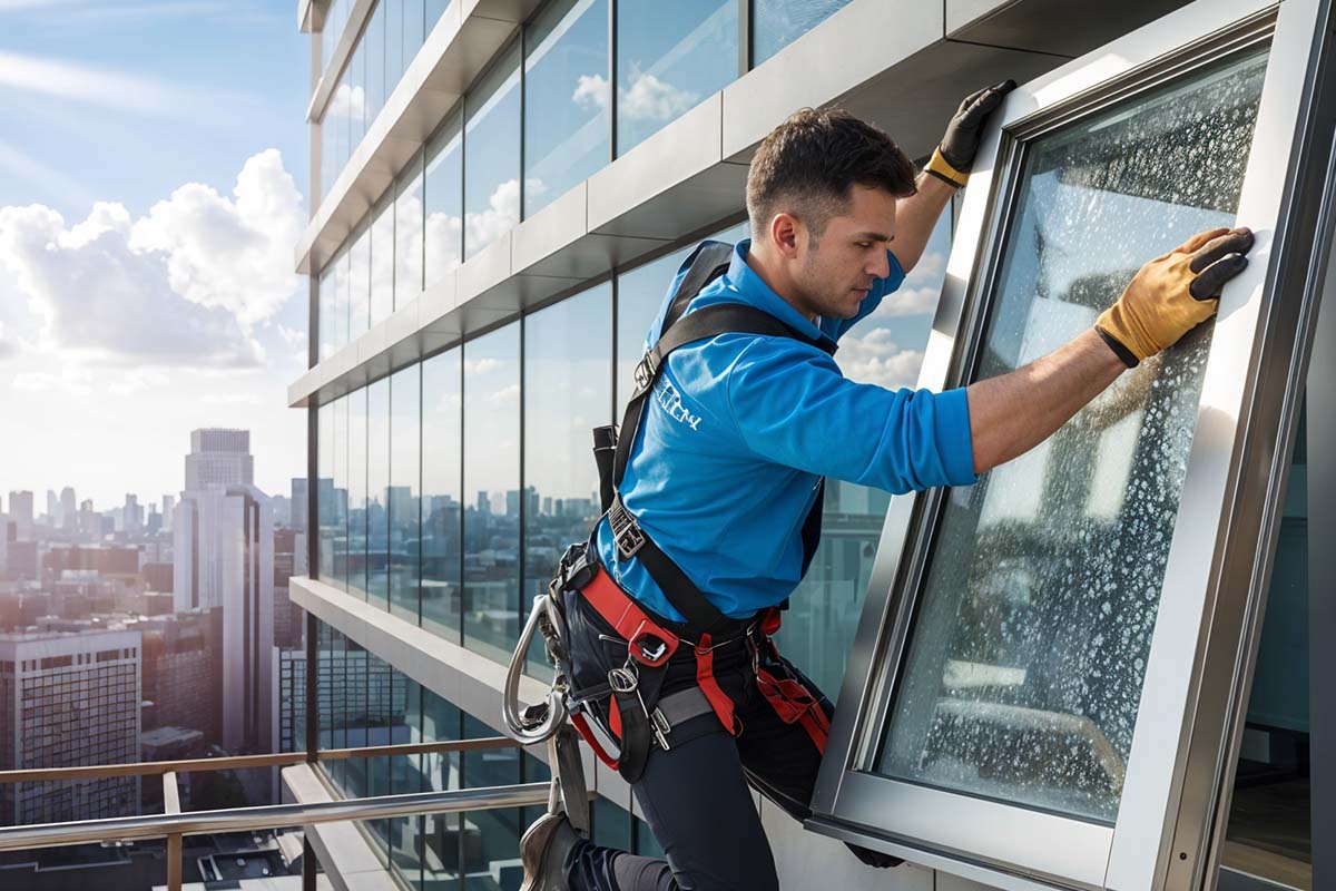 Fenstermontage beim Kunden